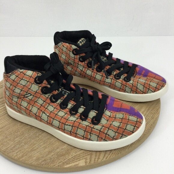 Allbirds Womens Wool Piper Mid Split Tartan Limited Edition Sneaker Shoes Size 7 - Picture 10 of 10